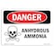 Signmission Safety Sign, OSHA Danger, 3.5" Height, 5" Width, Anhydrous Ammonia, Landscape OS-DS-D-35-L-1993 - alternate 1
